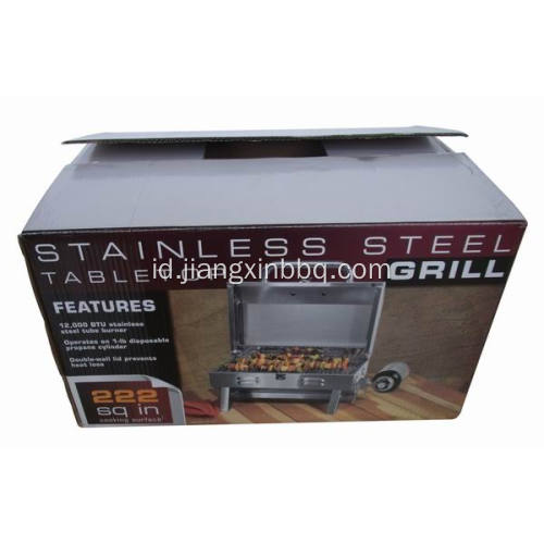 BBQ Gas Portabel Meja Stainless Steel